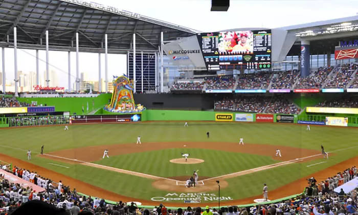 2 Tickets for a Miami Marlins Game at LoanDepot Park - Valid Any Day! 