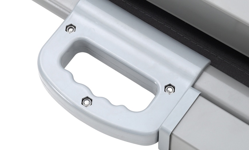 Image 6: Outdoor Retractable Polyester Privacy Two-Side Awning