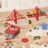 Image 6: AIYAPLAY Wooden Train Set, Mine-Themed or with Crane