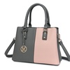 Image 16: Women's Color-block Fashion Tote and Top Handle Handbags