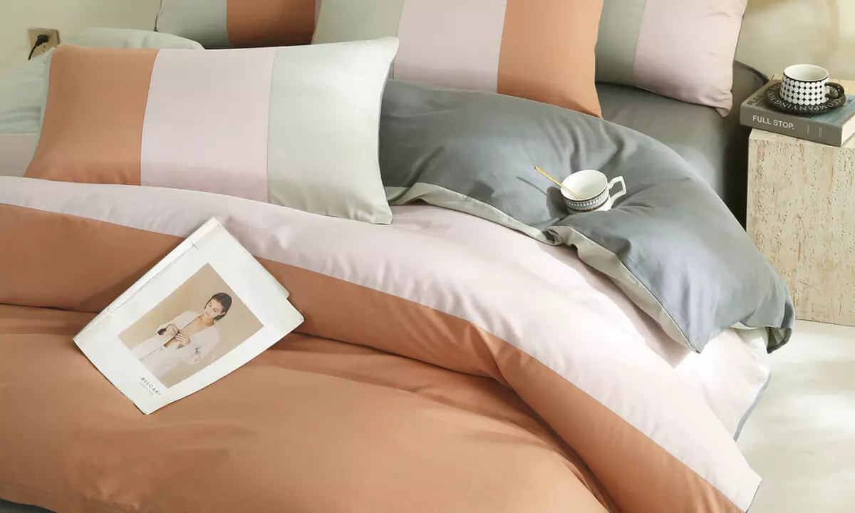 Reversible Pure Cotton Pillowcase Pair