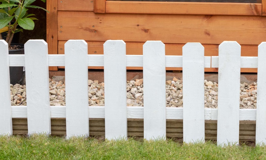 Image 8: 3-Pack of Timber Picket Fence 