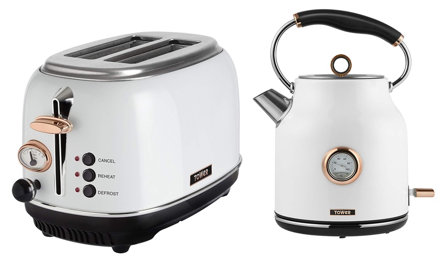 Image 1: Tower Kettle and Toaster