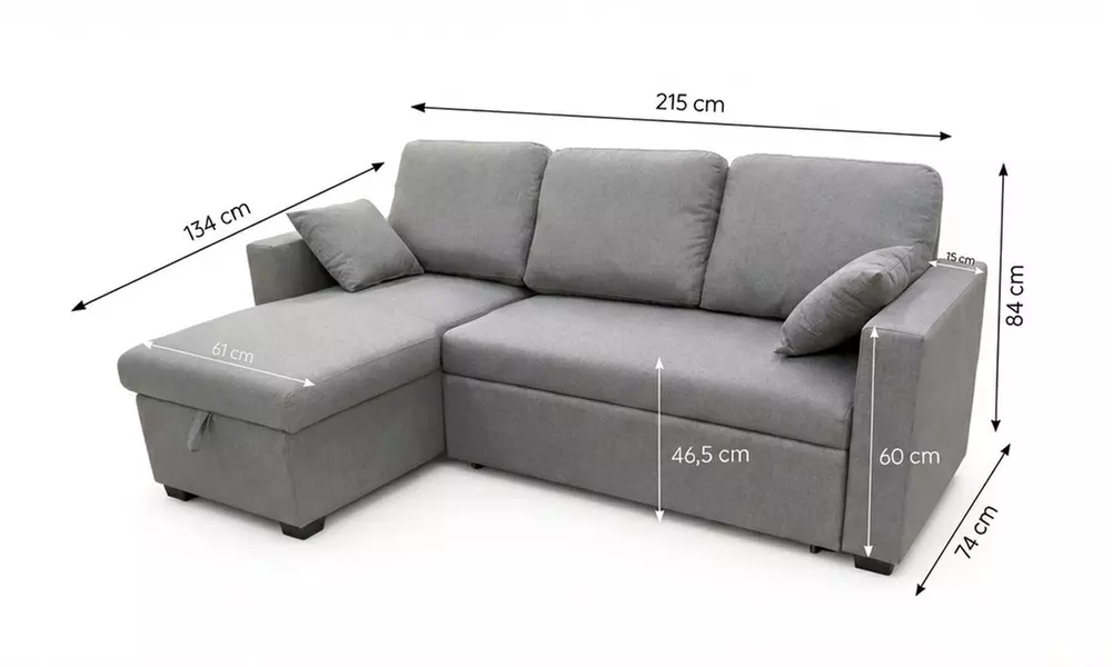 Canapé d’angle convertible Kocoon "Larnaca" 3 places