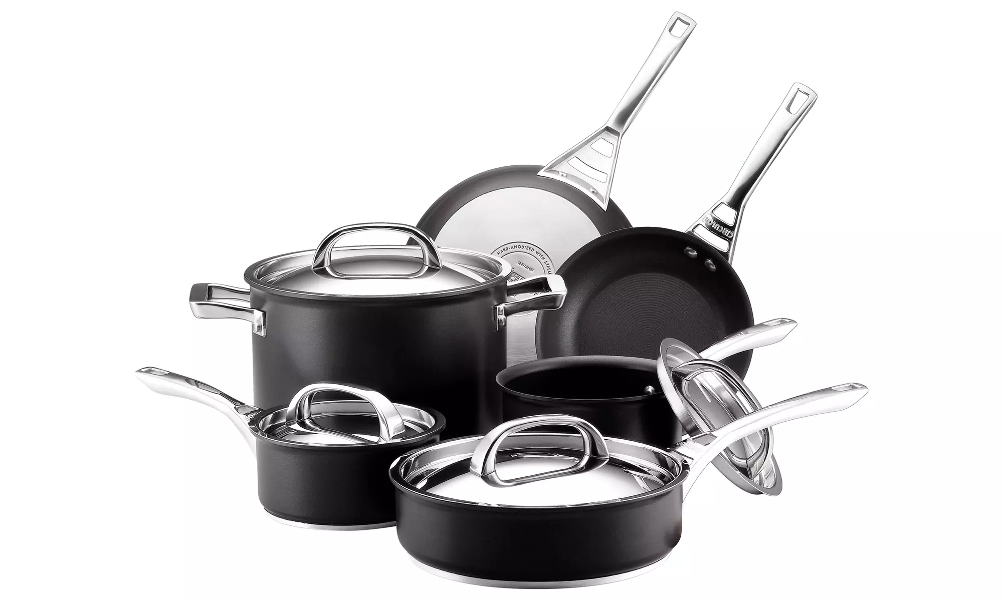 10-Piece Set of Circulon Infinite Hard-Anodized Nonstick Cookware - Primary Image