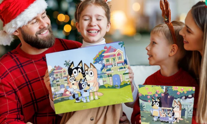 Image 1: Bluey Inspired Advent Calendar 21-Pieces Surprise Gift Set