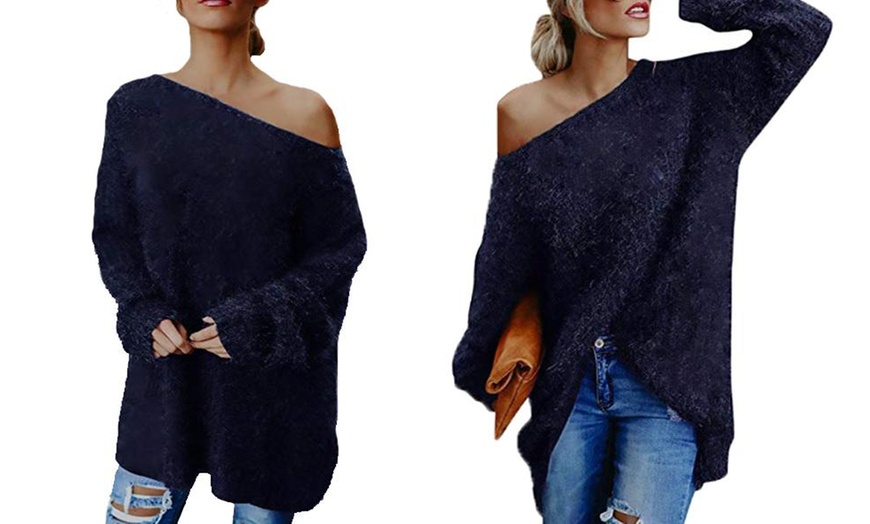 Image 3: Fluffy Knit Sweater