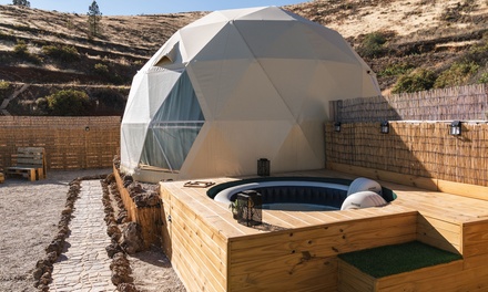 Experiencia en Domo para 2 (sin Jacuzzi): Degustación de vinos y quesos canarios y noche bajo las estrellas de Tenerife - Finca Tres Roques