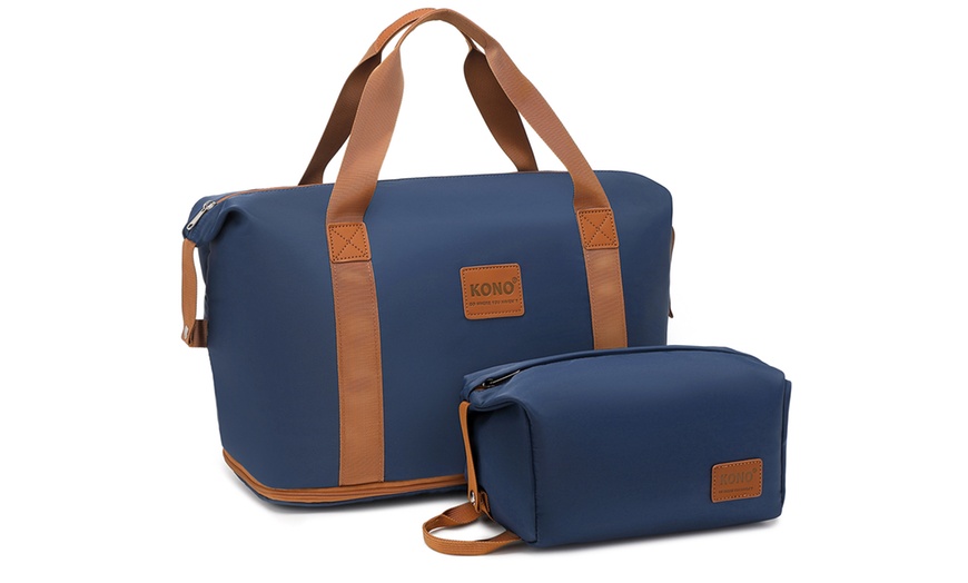 Image 9: 1x oder 3x Kono Reisekoffer inkl. Reisetasche und Kulturbeutel