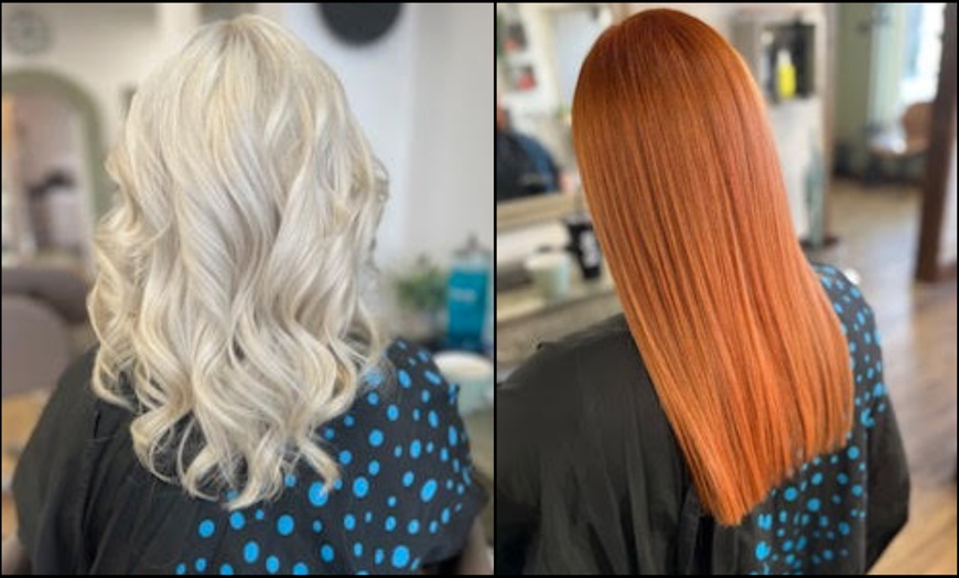 Image 2: Wash, Cut, Blowdry w/ Optional Single Process/Keratin Glass Lamination