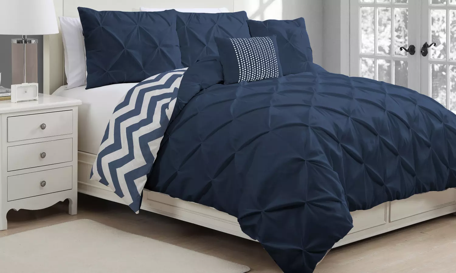 Closeout: Avondale Pinch Pleat Duvet Cover Sets (3- or 5-Piece) - Primary Image
