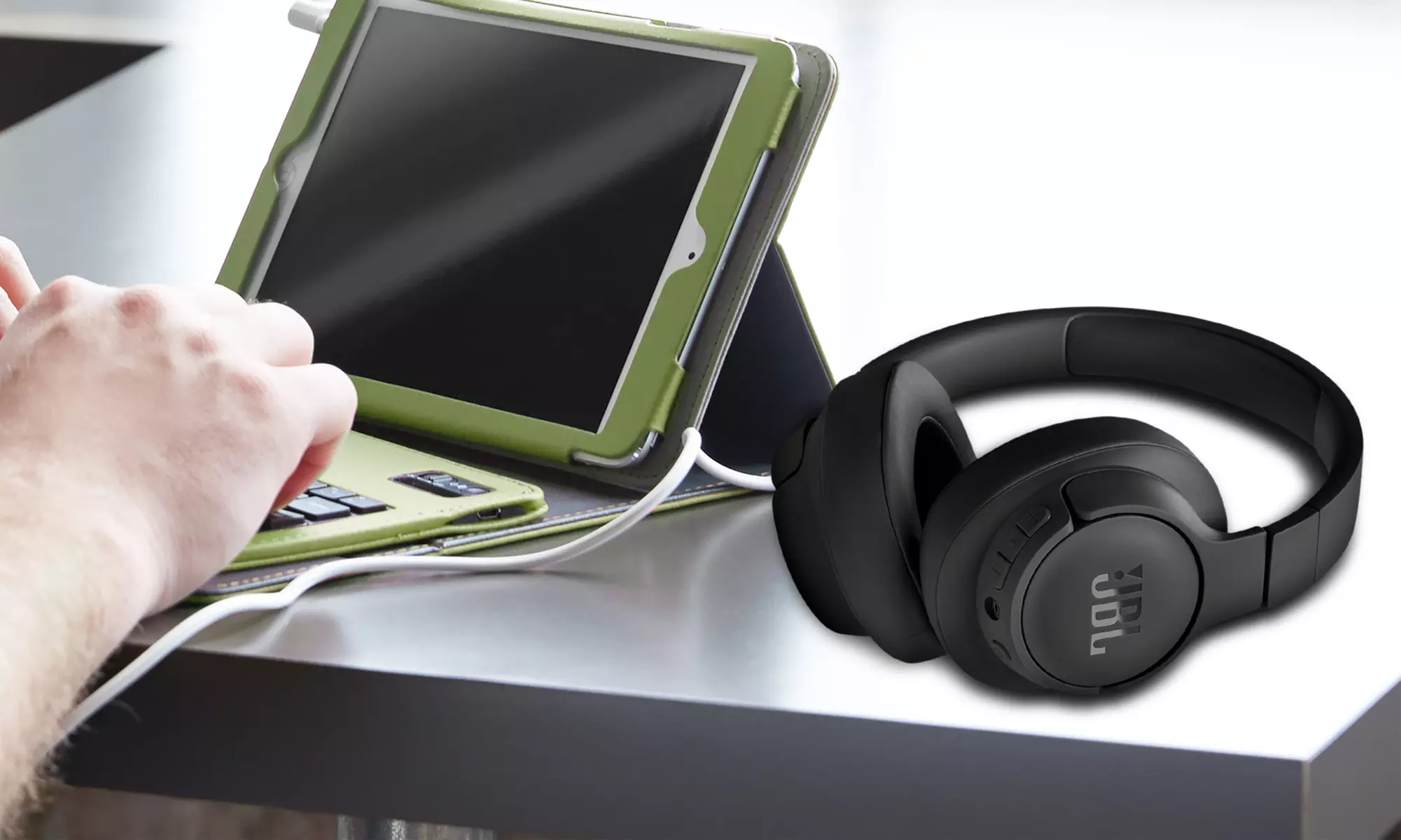JBL Tune 720BT Wireless Over-Ear Headphones with JBL Pure Bass Black Refurbished - Primary Image