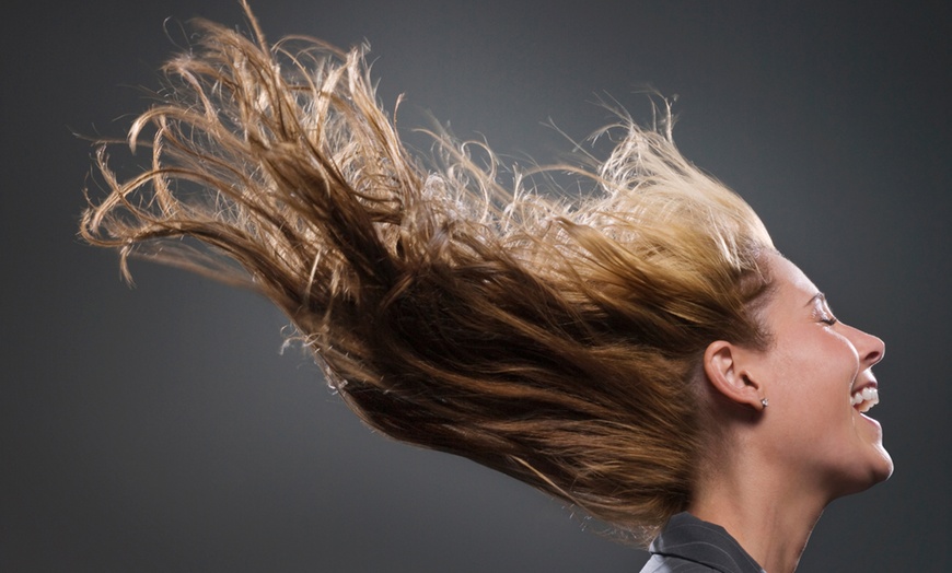 Image 1: Get 16 or 20-Inch Tape Hair Extensions at Jolin’s Hair Design