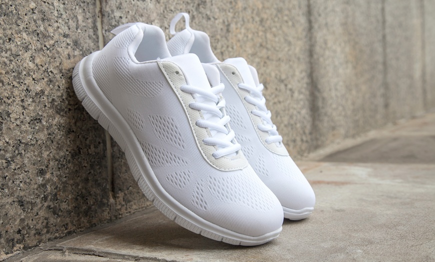 Image 18: Ladies' Lightweight Mesh Trainers