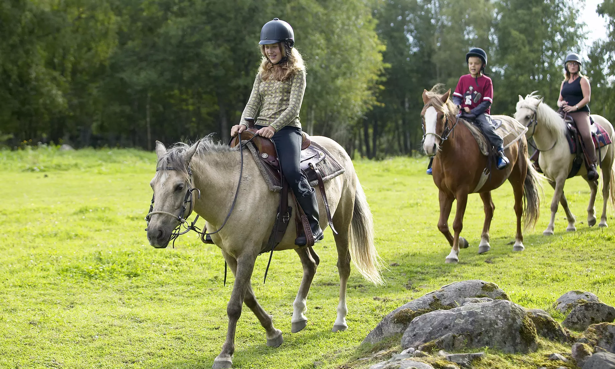 One-Hour Horseback Trail Ride for One or Two at 3H Stables (50% Off) - Primary Image