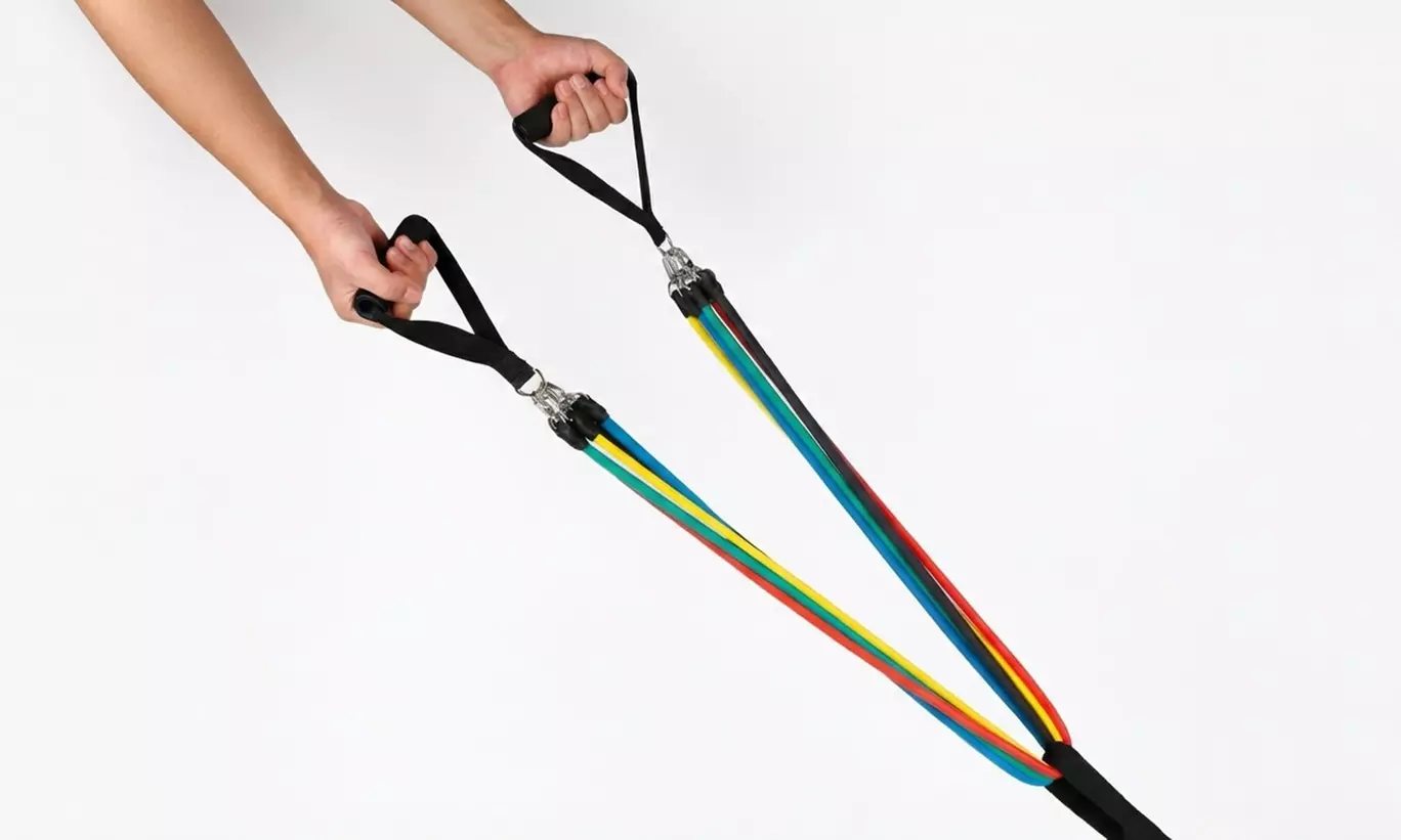 Set d'entraînement et de rééducation avec bandes élastiques et sangles