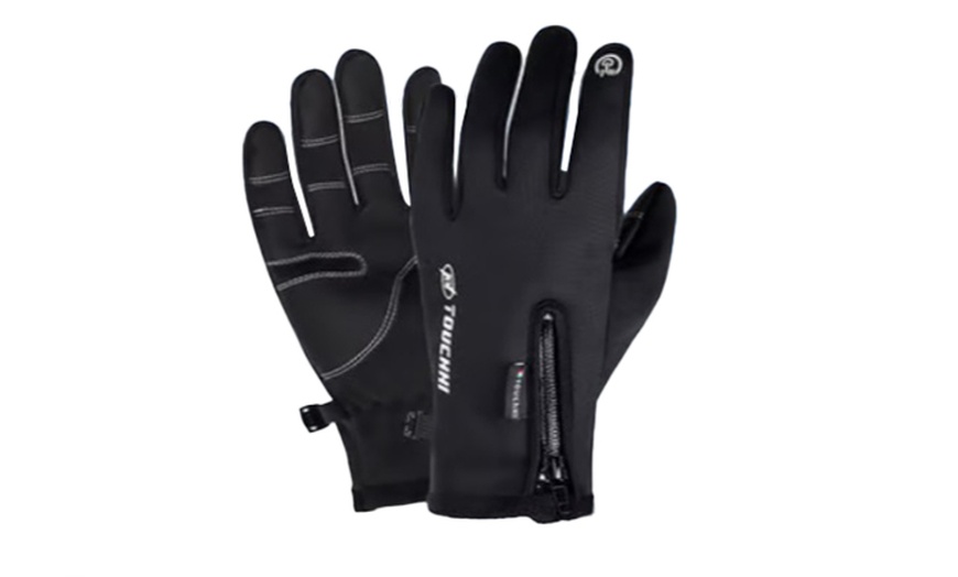 Image 1: 1x oder 2x Beheizbare Sporthandschuhe