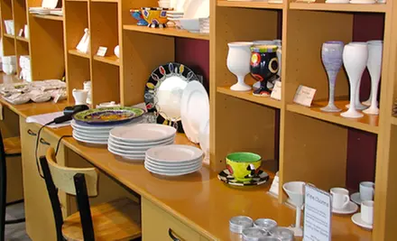 One Month of Paint-Your-Own Pottery Studio Time for One or Two at Brush Fire Ceramic Studio (Half Off) - Primary Image