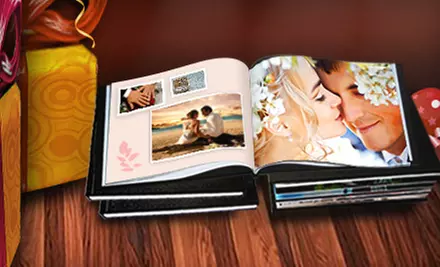 $9 for a Personalized Leather-Bound Photo Book from Printerpix ($49.99 Value) - Primary Image