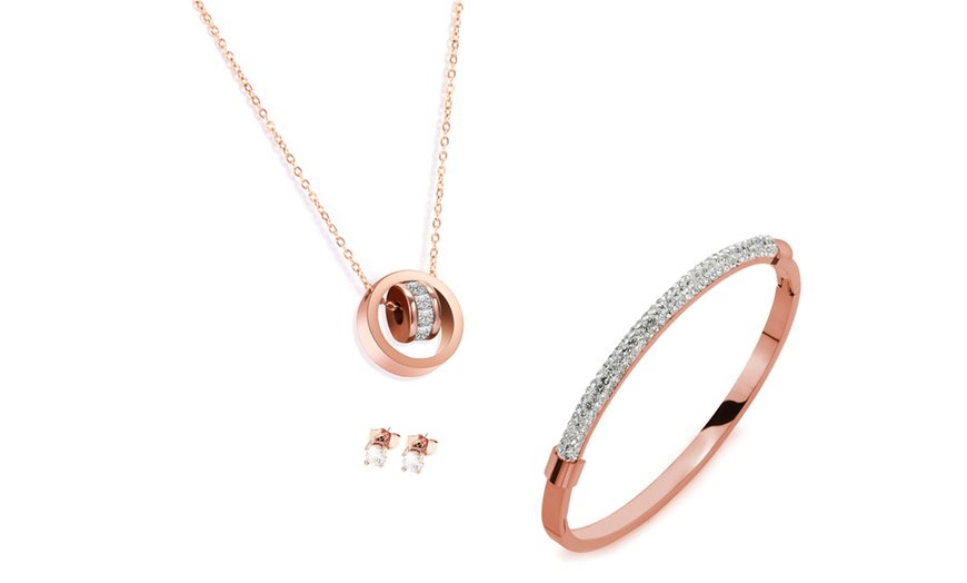 Image 3: Gia Jewellery Set Made with Crystals from Swarovski®