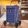 Image 11: Hoppa Lightweight Four or Six Wheel Folding Shopping Trolley