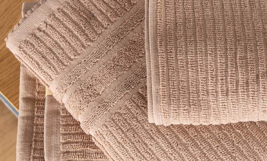 Image 29: Set di 5 asciugamani in puro cotone