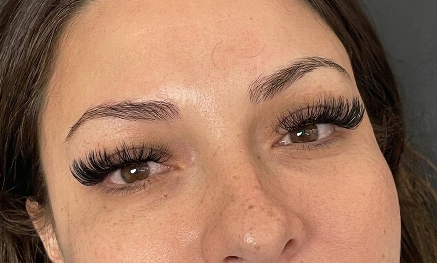 Image 2: Custom Eyelash Extensions with Lash Bath & Hydrating Lip Mask


