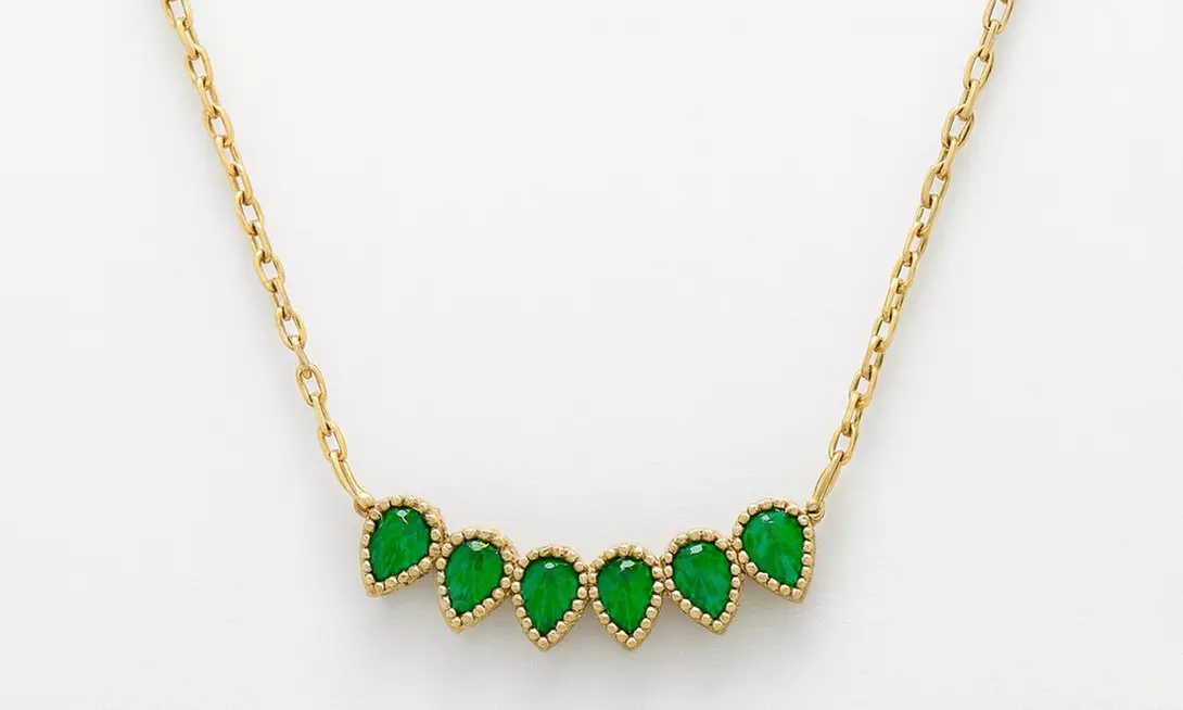 Drop Shape Birthstone Necklace Or Personalized Birthstone Necklace