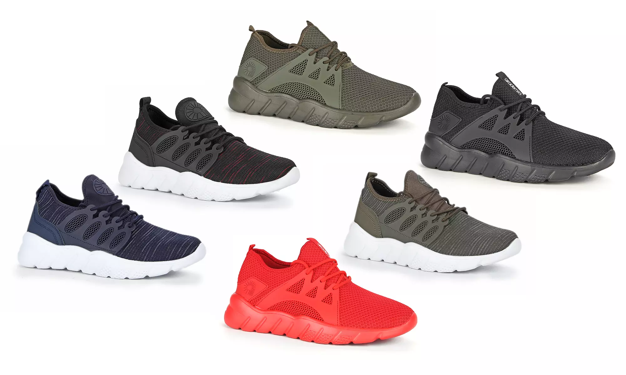 Akademiks Men's Mesh Lace-Up Sneakers - Primary Image