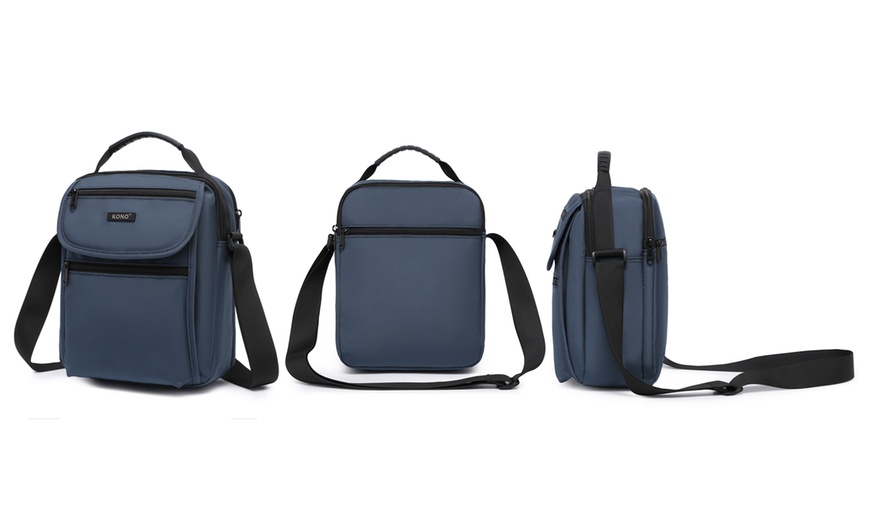 Image 14: Bolso bandolera resistente con múltiples bolsillos
