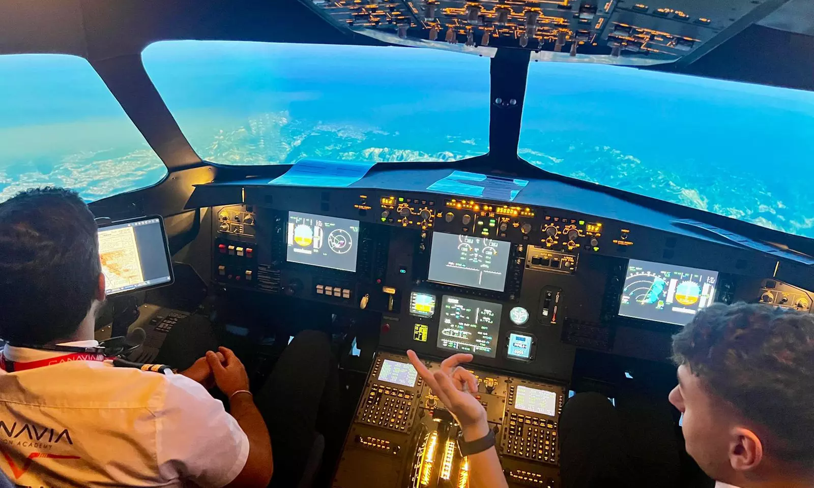 Experiencia de 1 hora en simulador de vuelo Airbus A320 para 1 persona