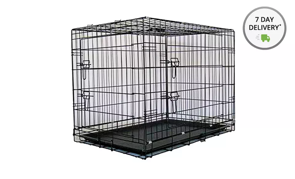 Metal Dog Crates with Dividers. Multiple Sizes from $38.99–$79.99. Free Shipping and Returns. - Primary Image