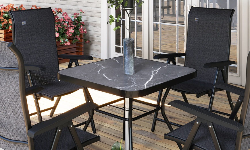 Image 4: Outsunny 3m Parasol with Solar-Powered LED Lights