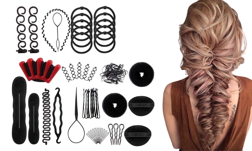 Image 1: One or Two 22-Piece Professional Hair Styling Sets