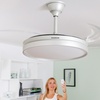 Image 8: Ventilateur de plafond LED avec 4 pales rétractables