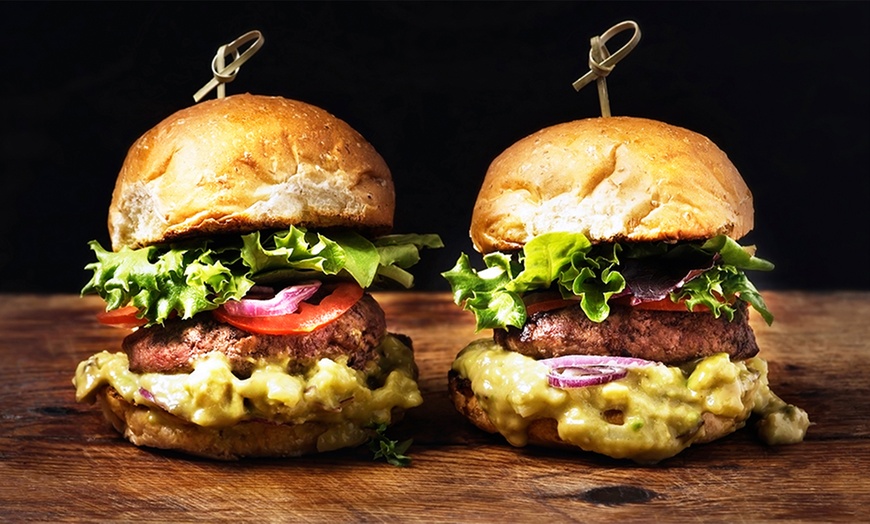 Image 1: Burger Meal with Sides for Two