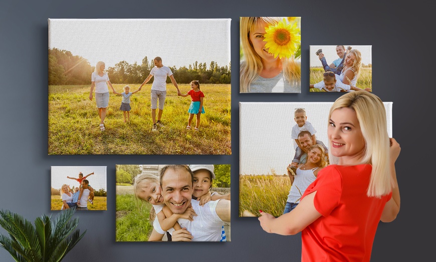 Image 2: Geef je muren karakter met jouw eigen foto op canvas
