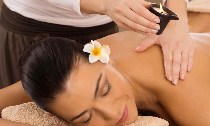 Image 1: 60-Minute Lipomassage and 45-Minute Sauna Therapy for One or Two