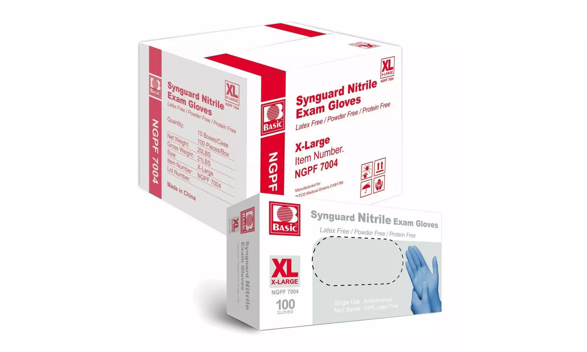 1000PCS Disposable Nitrile Exam Gloves Latex Powder Free S/M/L/XL