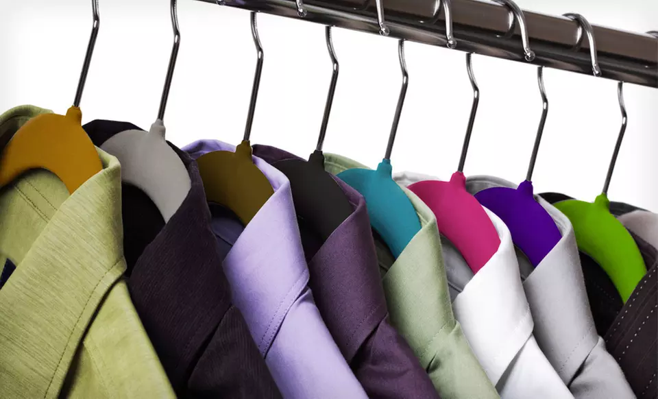 $49.99 for a 120-Pack of Home Basics Velvet Hangers ($205.93 List Price). 8 Colors Available. Free Shipping and Returns. - Primary Image