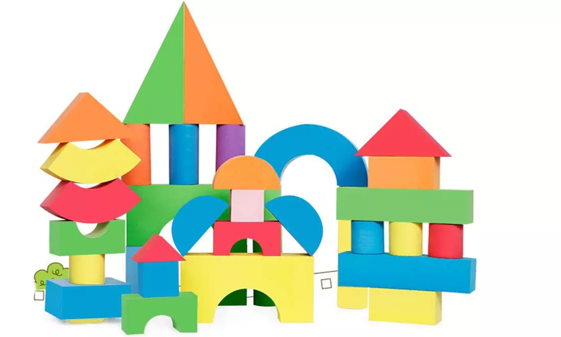 131 Piece Jumbo Foam Building Construction Blocks - Image 6