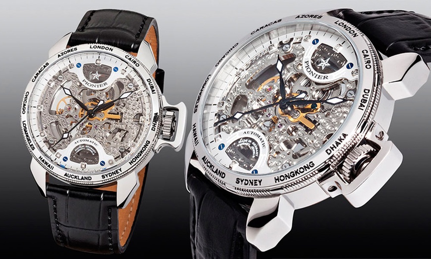 Image 5: Men's Diamond Mechanical Watches