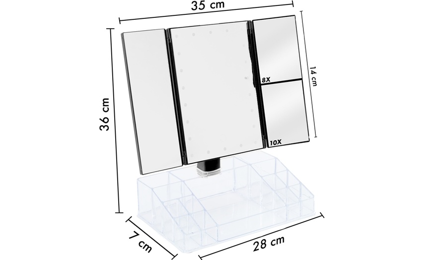 Image 13: Specchio con luci Led 