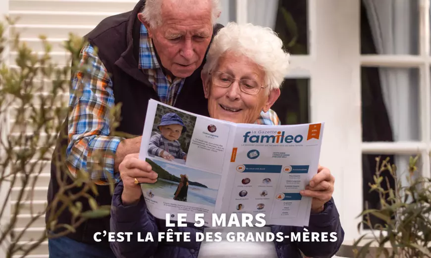 Fête des grands-mères : 6 mois d’abonnement au journal papier familial Famileo (30% de réduction) - Primary Image