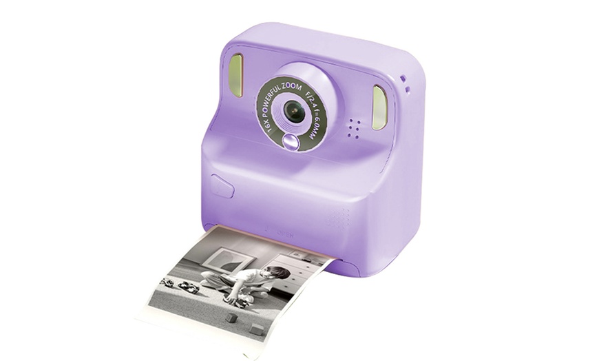 Image 10: Kids Instant Print Camera with Memory Card and 5 Rolls of Print Paper
