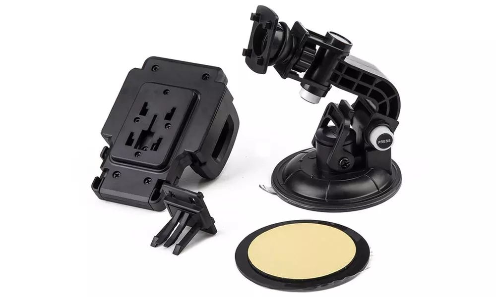 WalvoDesign Mobile Phone Car Mount with Suction Cup and Air Vent Clip - Second Medium