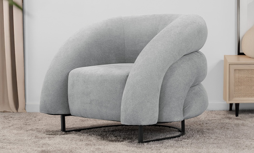 Image 9: Home Deluxe Sessel MACA in Samt-Optik