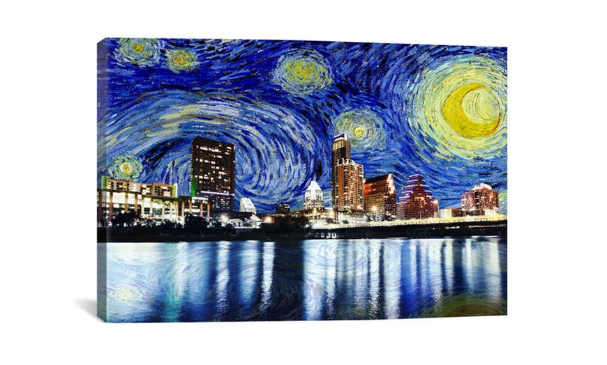 Starry Night Skyline Prints | Groupon Goods