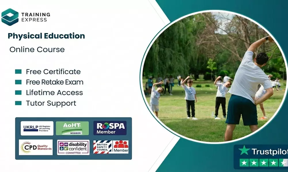 Get Physical Education Online Course or a Lifetime Membership to 2500+ Courses @Training Express (Up to 55%Off) - Primary Image