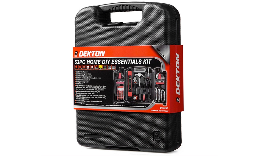 Image 4: Dekton 53-Piece DIY Tool Kit